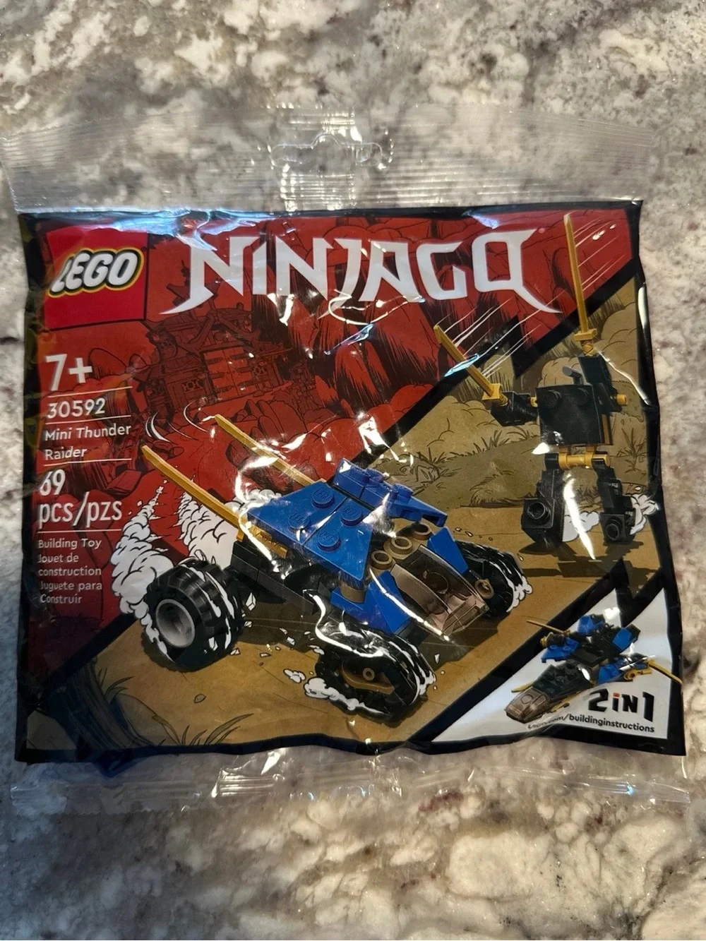 LEGO NINJAGO 30592 Mini Thunder Raider Building Toy 69 pcs